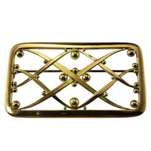 Georg Jensen 18 Karat Yellow Gold Brooch/Pin #20329